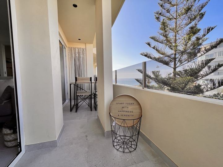 Balcony with evening light