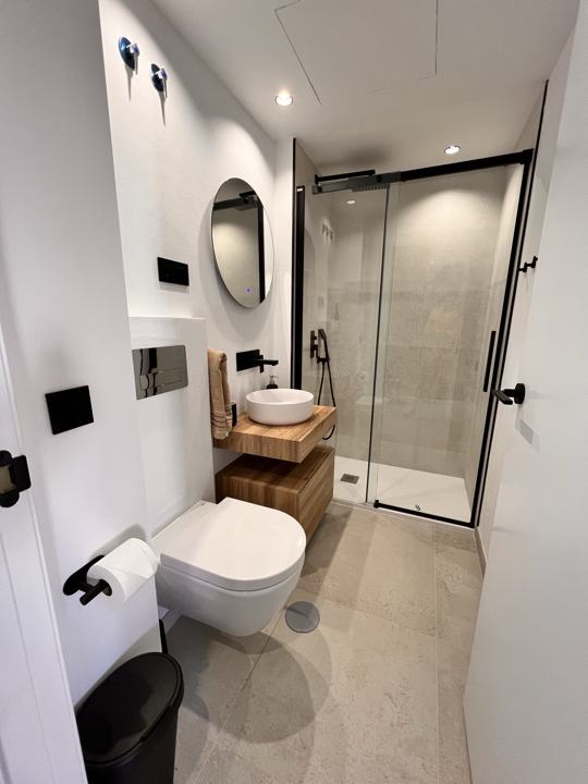 Bathroom with walk-in shower
