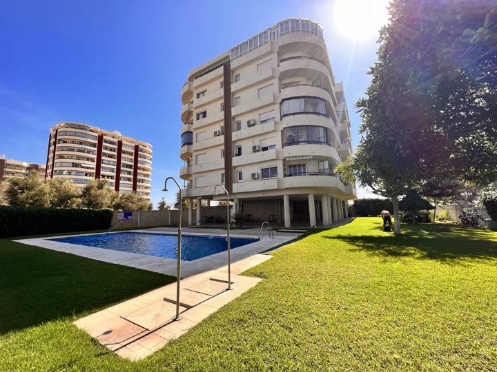 Pool and building